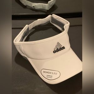 Women’s white adidas visor
